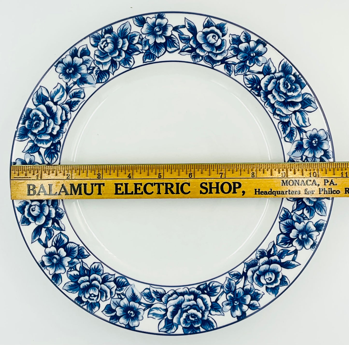 Reed & Barton Winterrose Cobalt Dinner Plates - Set of 4