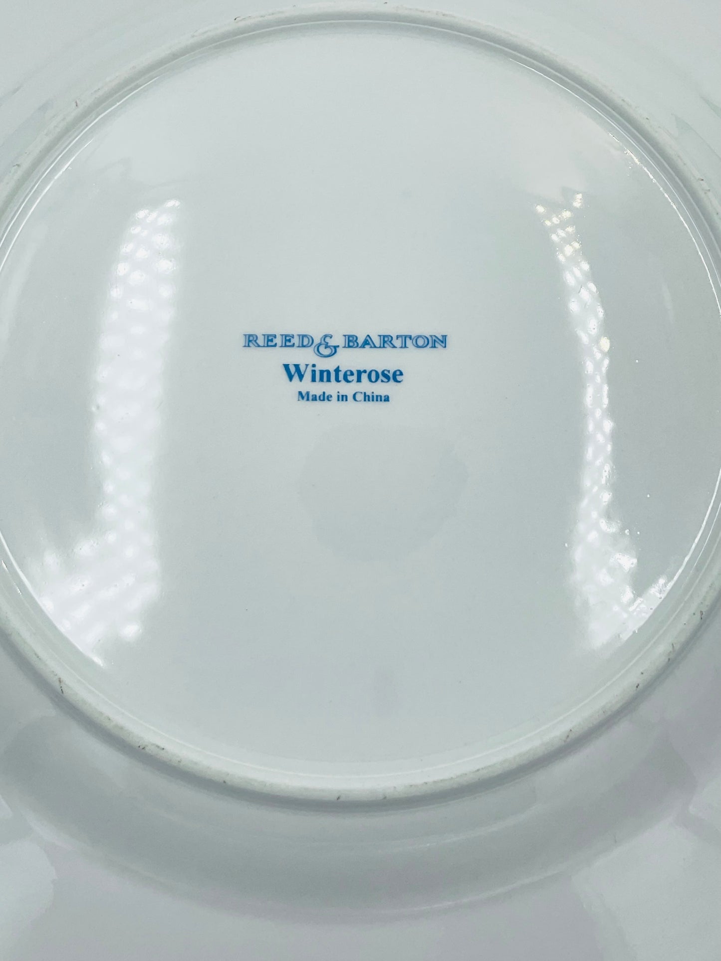 Reed & Barton Winterrose Cobalt Dinner Plates - Set of 4