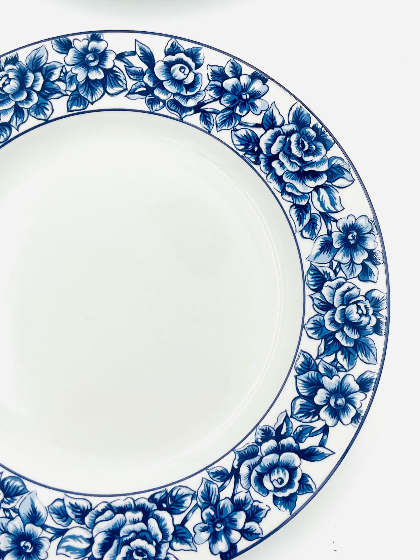 Reed & Barton Winterrose Cobalt Dinner Plates - Set of 4