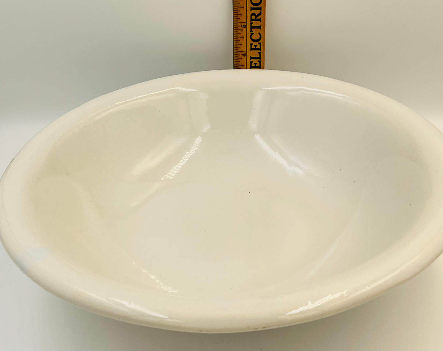 Vintage McCoy White Ceramic Basin Bowl – Farmhouse Pottery