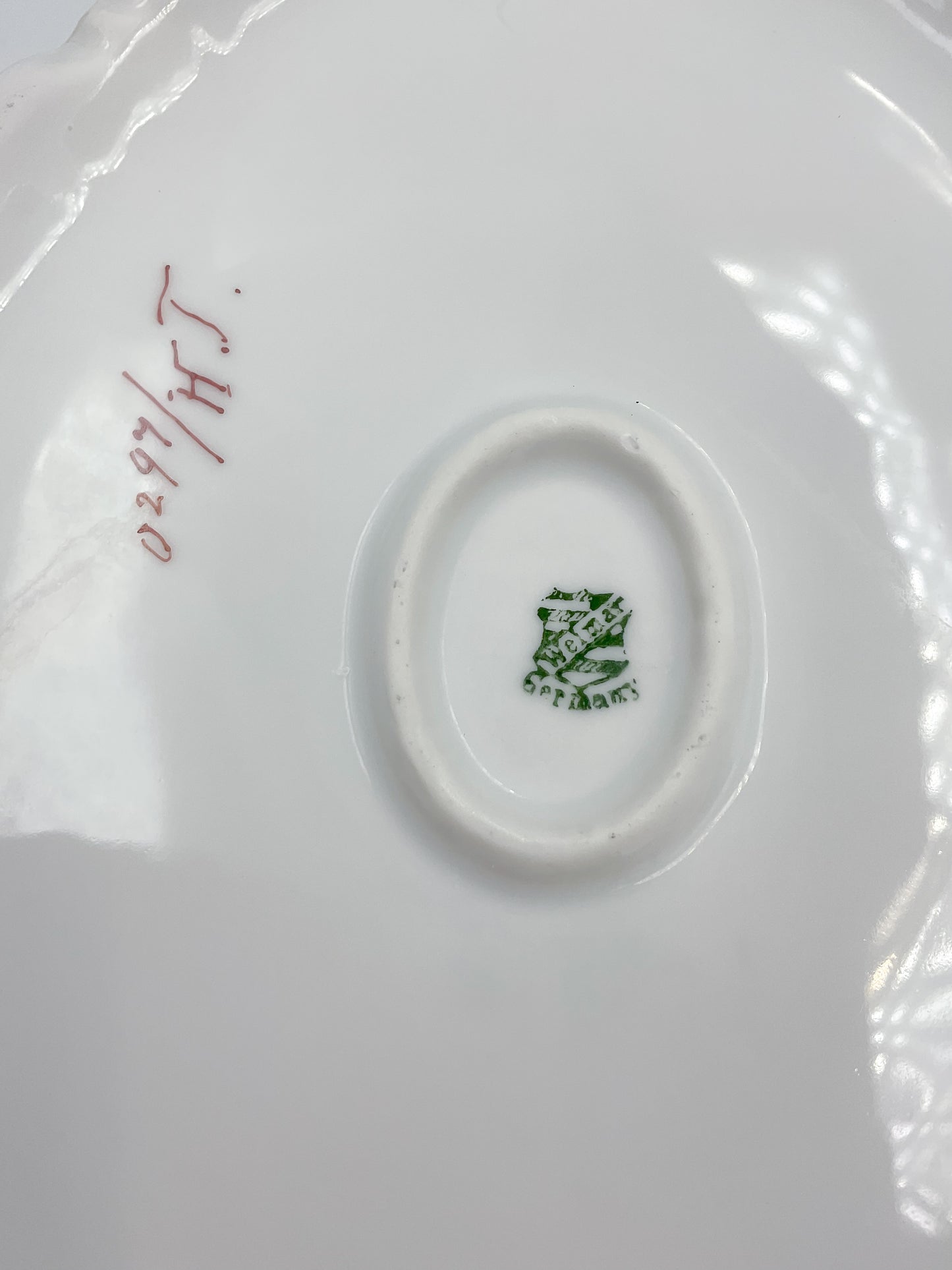 Antique Weimar Porzellan Covered Vegetable Bowl | Pre-1945 Germany Export Mark