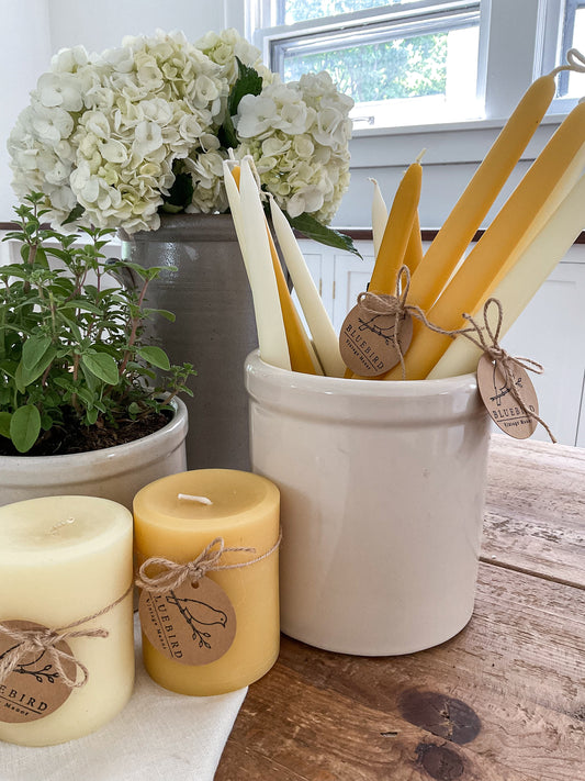 Taper Candles – 100% Pure Beeswax – Hand-Dipped