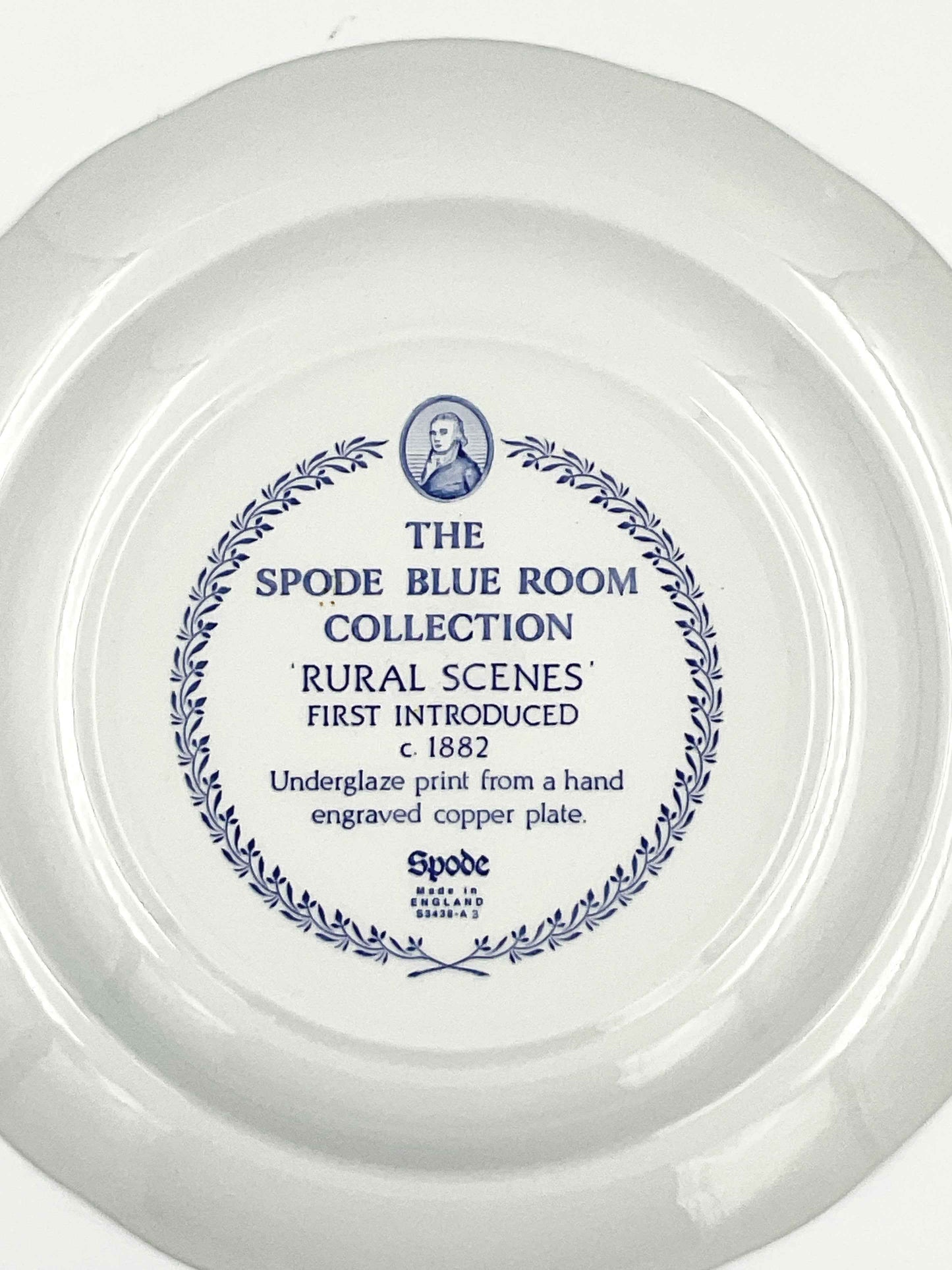Spode Blue Room Collection Rural Scenes Dinner Plate | Blue Transferware