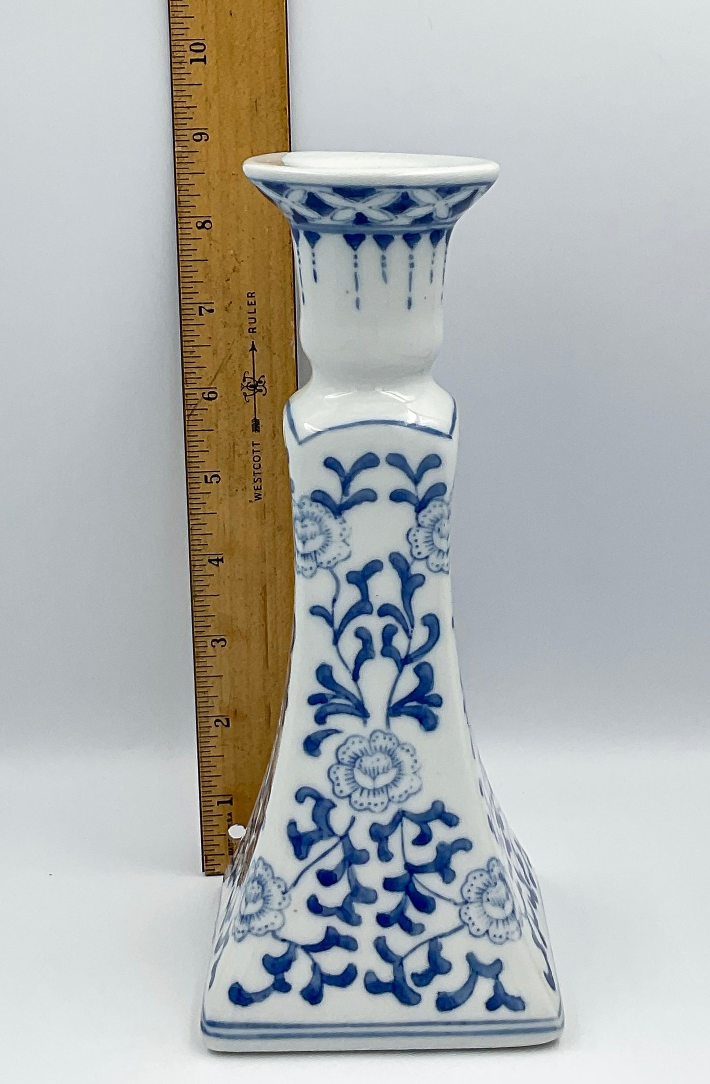 Vintage Williams Sonoma Chinoiserie Taper Candle Holders