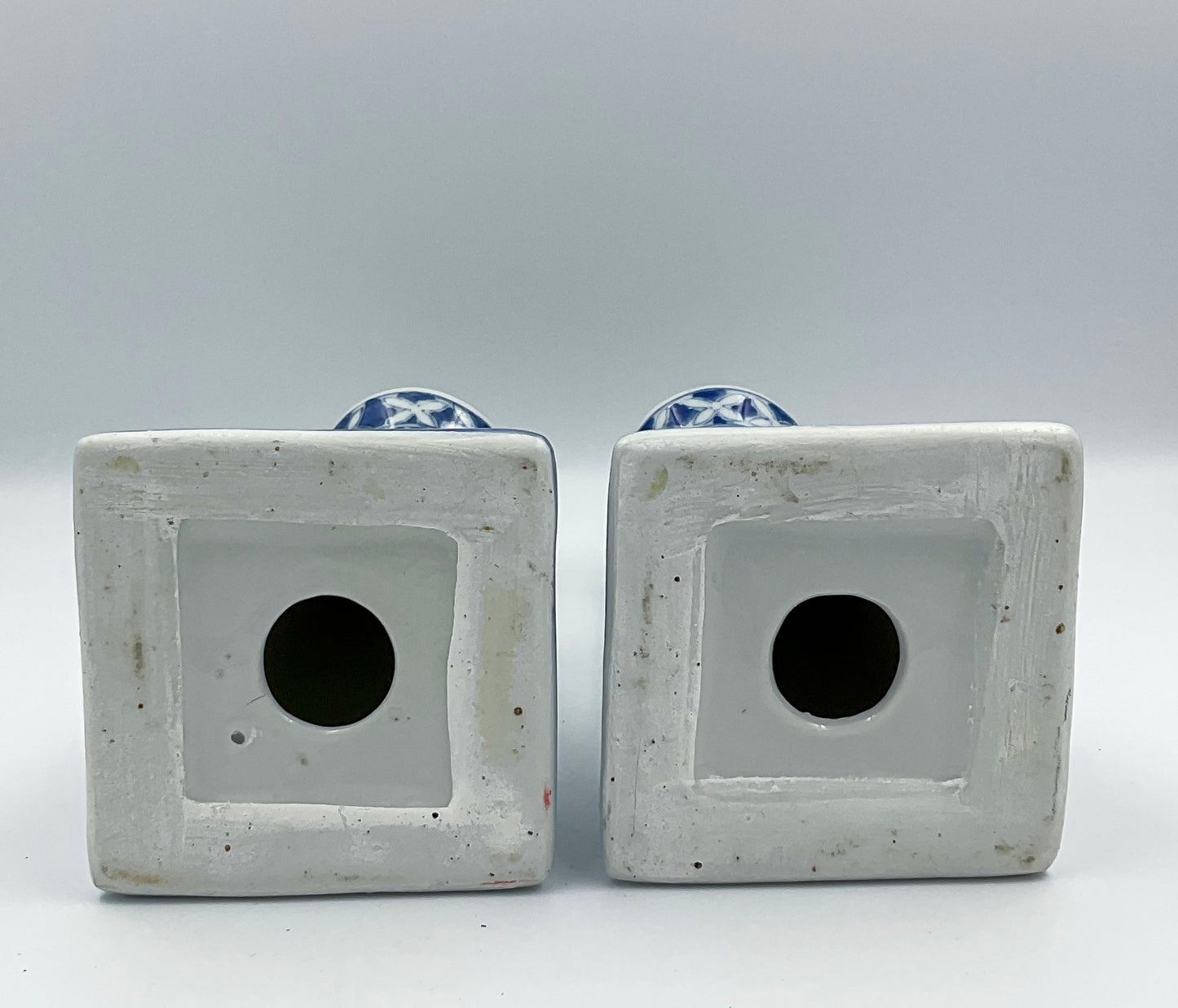 Vintage Williams Sonoma Chinoiserie Taper Candle Holders