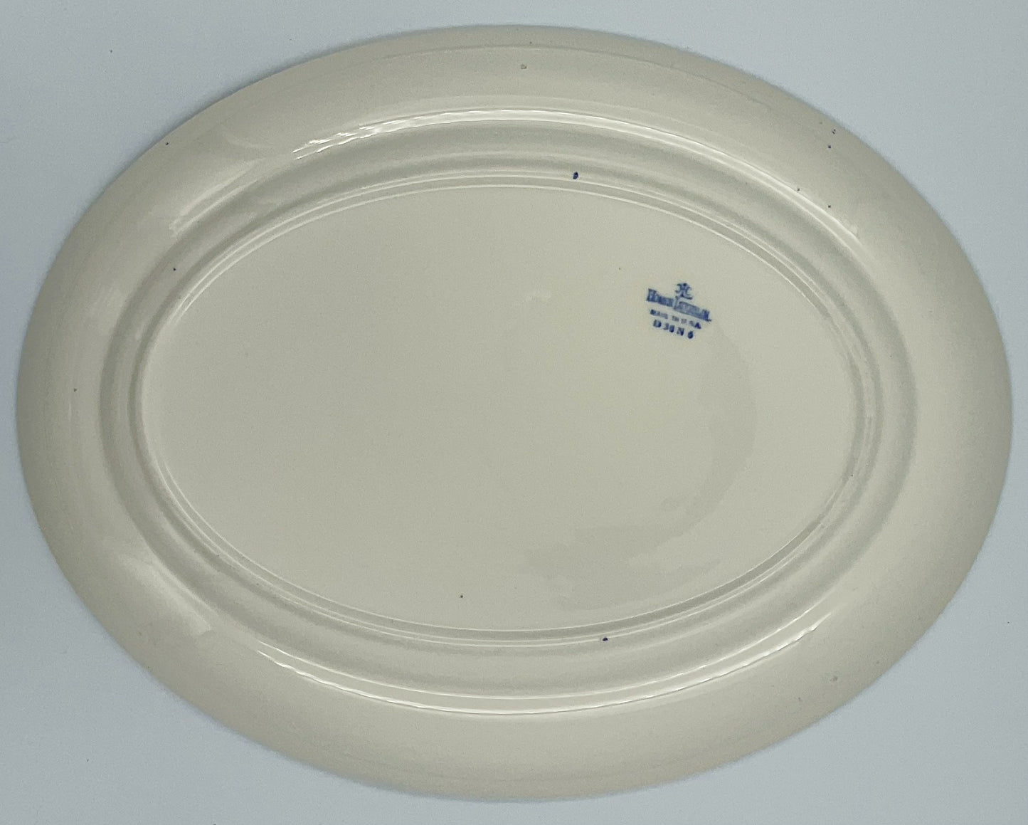 Antique Homer Laughlin Blue Willow Oval Serving Platter