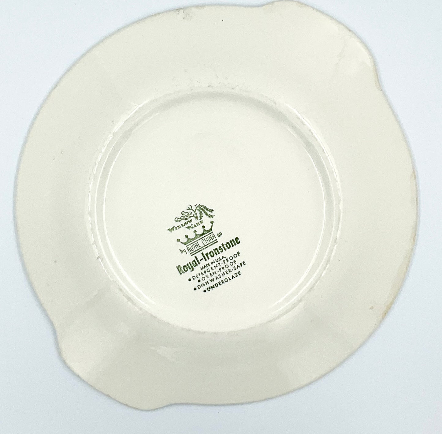 Vintage Royal China Blue Willow Handled Serving Platter | Royal Ironstone | 12 Inch | Made in USA