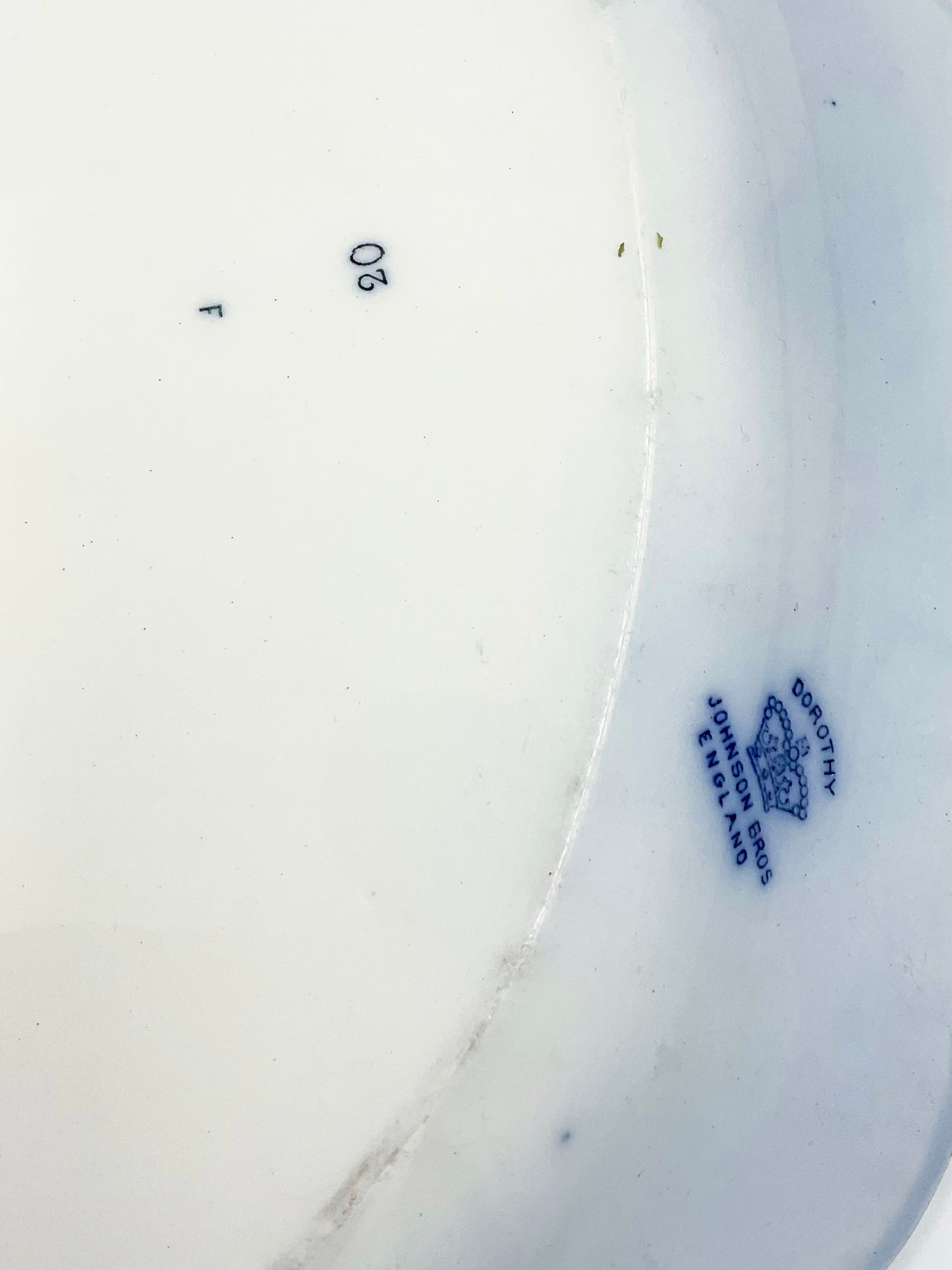 Antique Johnson Bros Dorothy Blue Transferware Oval Serving Platter