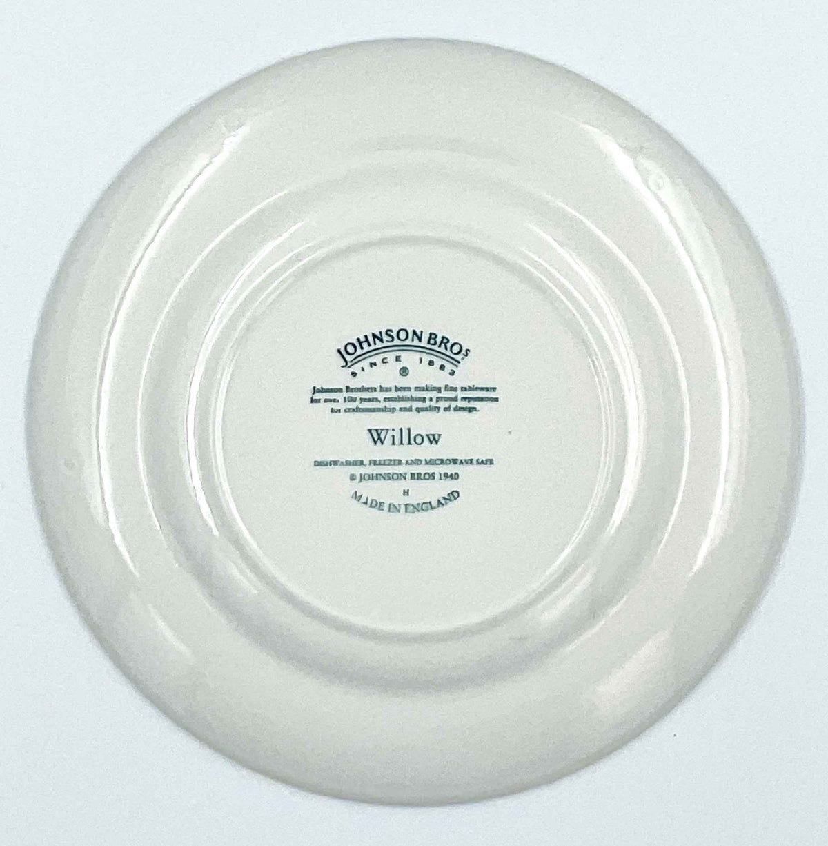 Johnson Brothers Willow Blue & White Bread Plates Set of 7 England