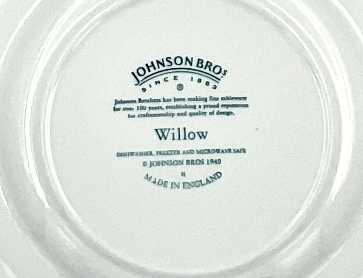Johnson Brothers Willow Blue & White Bread Plates Set of 7 England