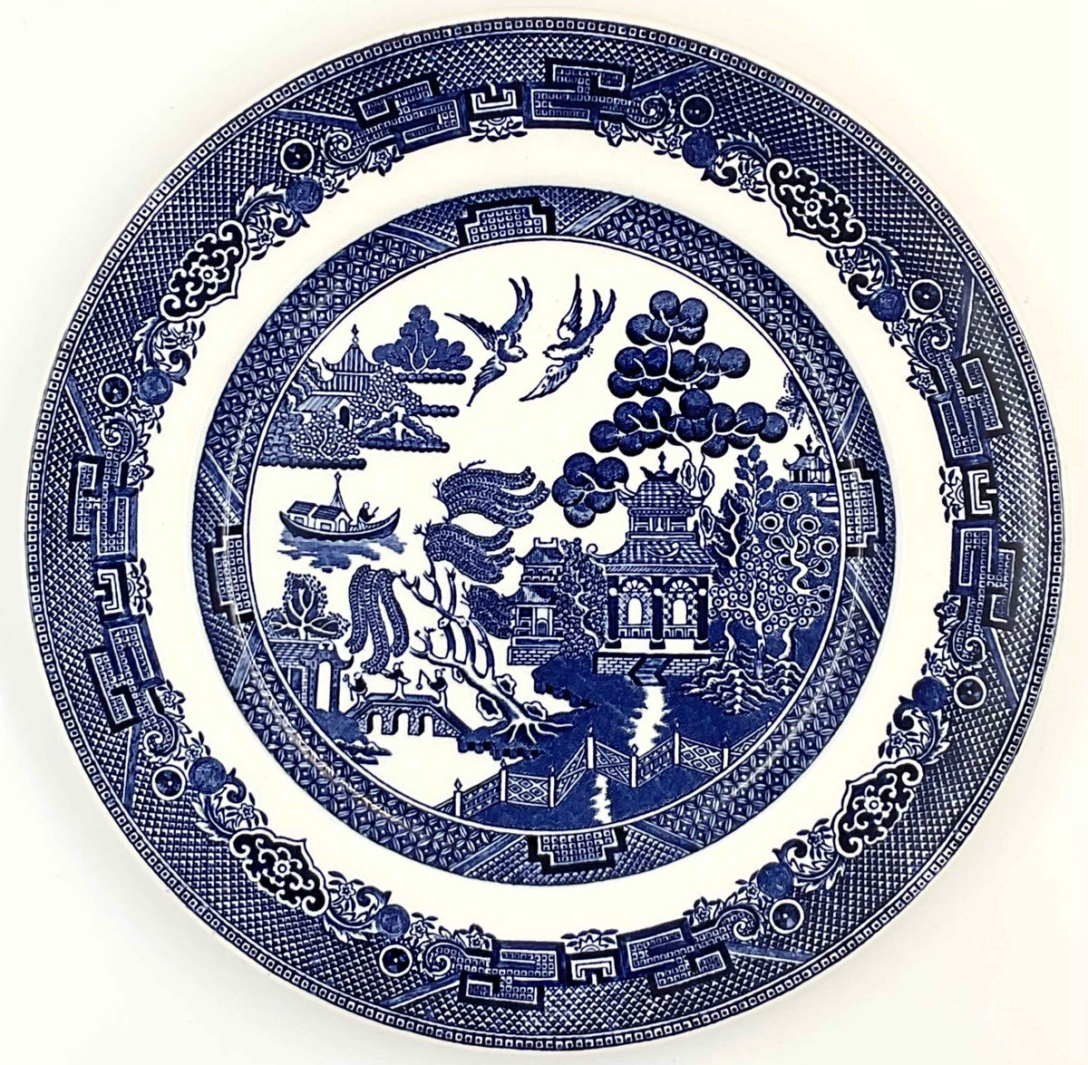 Johnson Brothers Willow Blue Dinner Plate 10.25” England Vintage