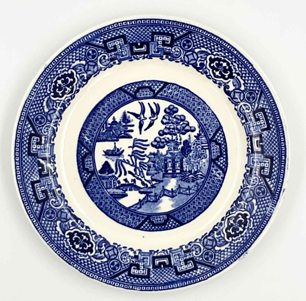 Vintage Homer Laughlin Blue Willow Bread Plates 6” – Set of 3