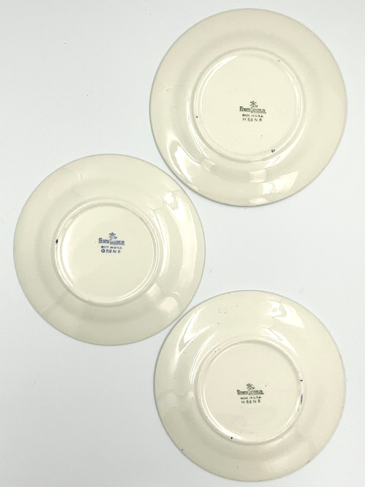 Vintage Homer Laughlin Blue Willow Bread Plates 6” – Set of 3