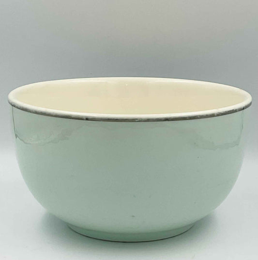 Vintage Universal Ballerina Mist Blue Bowl Silver Trim USA