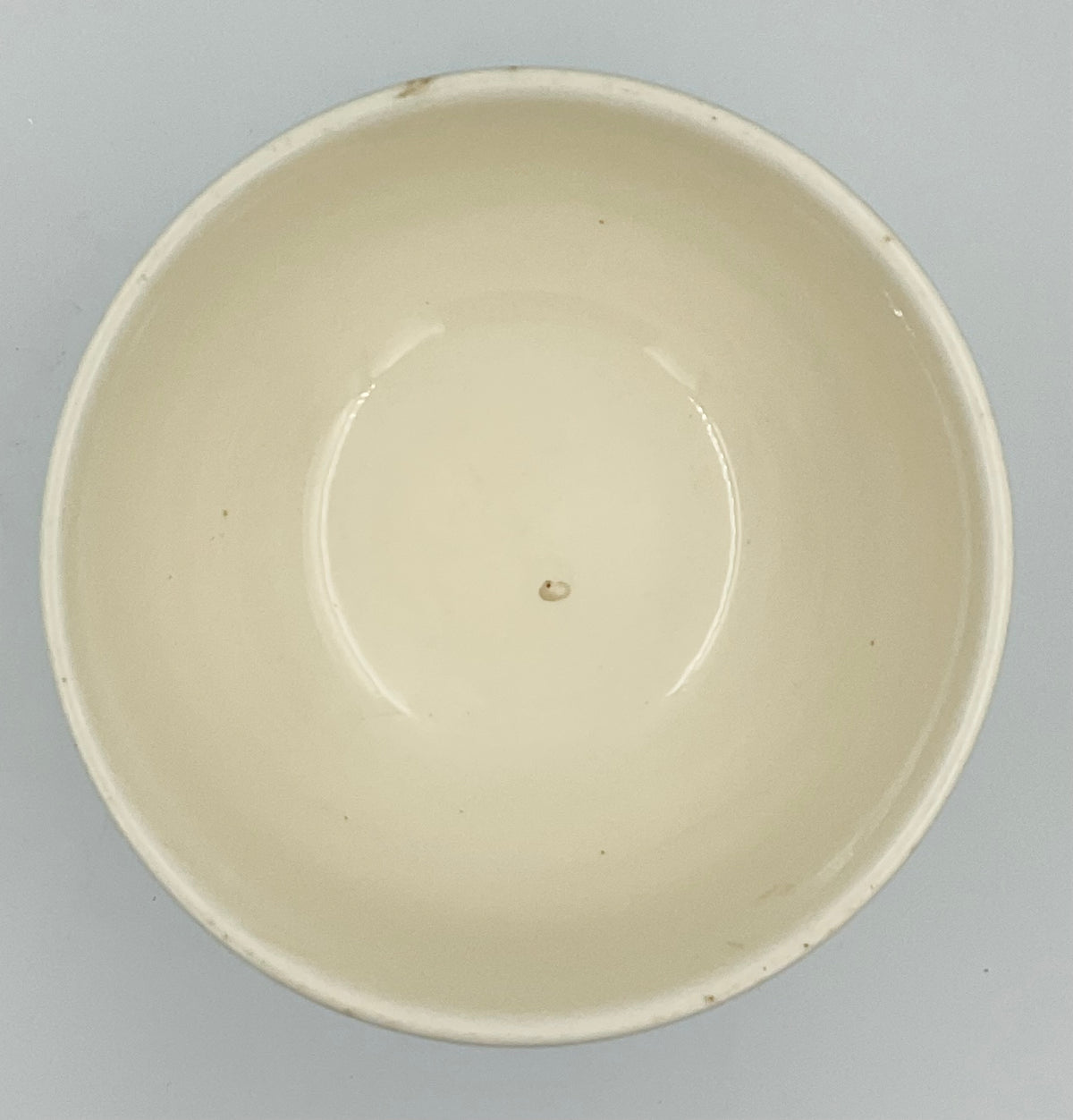 Vintage Universal Ballerina Mist Blue Bowl Silver Trim USA