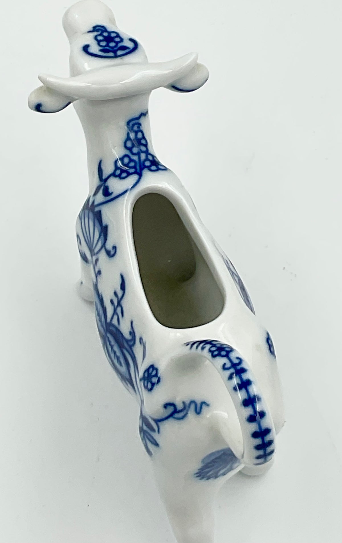 Leander Czech Porcelain Blue Onion Cow Creamer