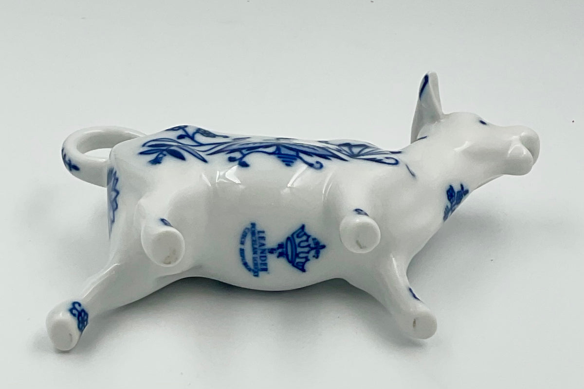Leander Czech Porcelain Blue Onion Cow Creamer