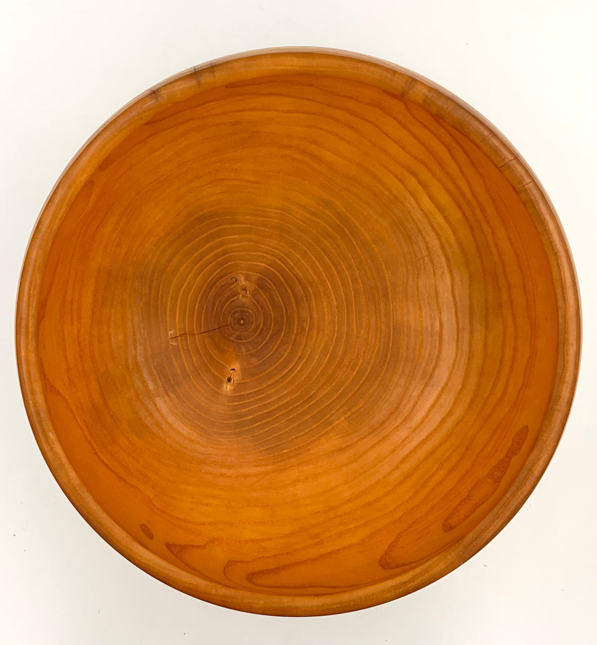 Vintage Ken Goodrich Hand-Turned Wood Bowl | Signed 1990 | 12.5”