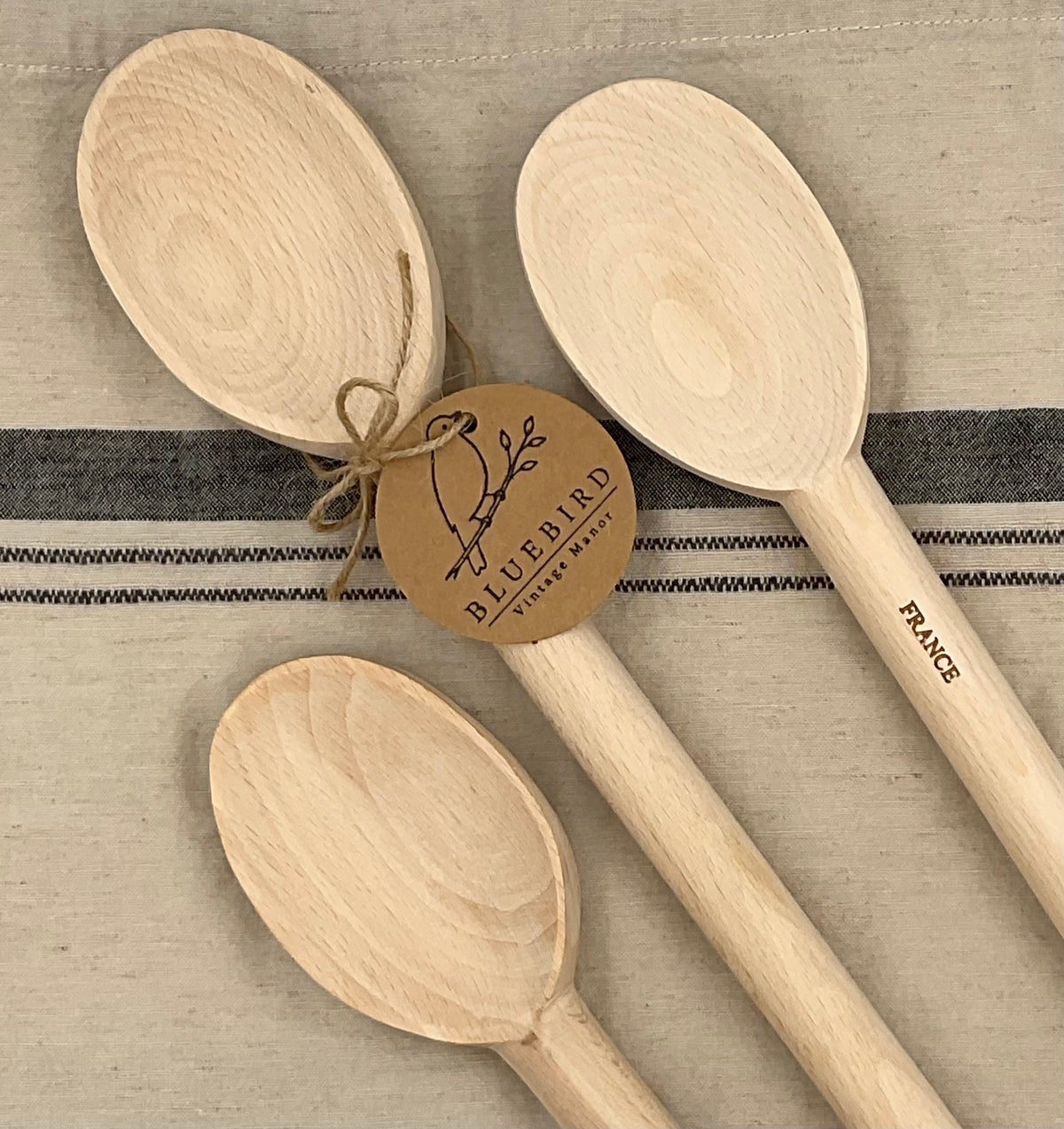 French Beechwood Cooking Spoon, 11.75 Inch | Made in France