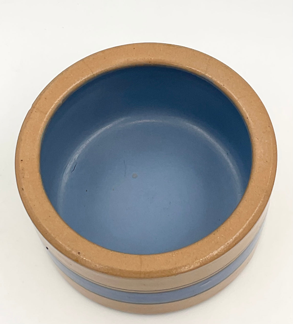 Blue Banded Stoneware Bowl | Pet Bowl Style 5"