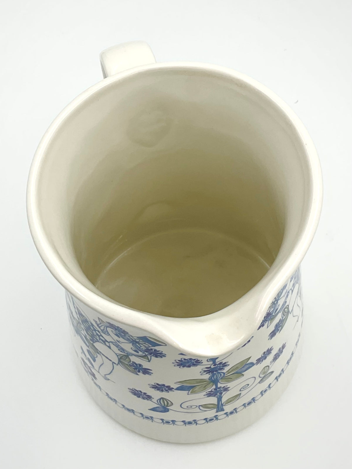 Vintage Figgjo Norway Lotte Pitcher | Turi Design Blue Floral Ceramic Jug