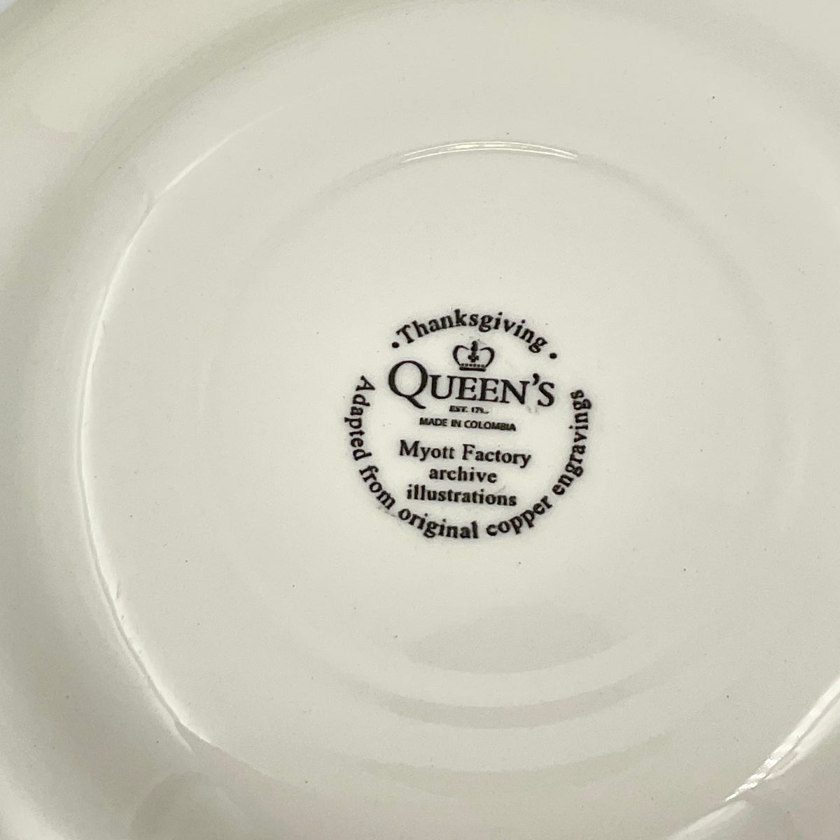 Queen’s Myott Thanksgiving Turkey 8-Inch Salad Plates, Set of 2