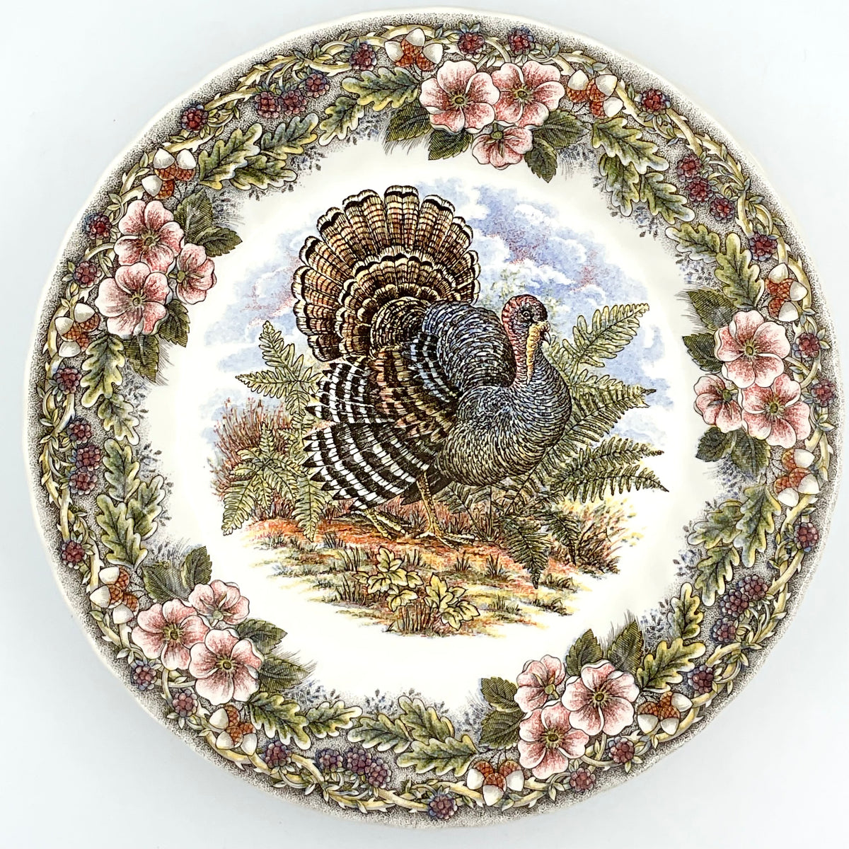 Churchill Thanksgiving Turkey 10-Inch Dinner Plates, Set of 4