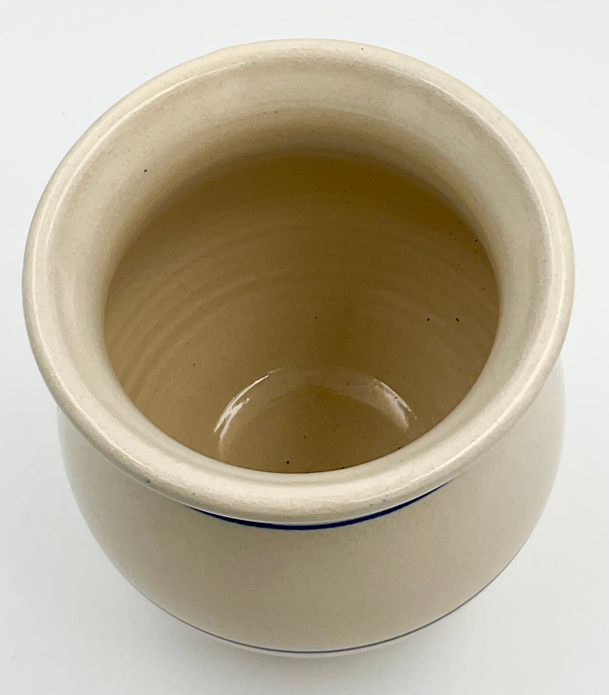 Crock #1 interior and rounded rim