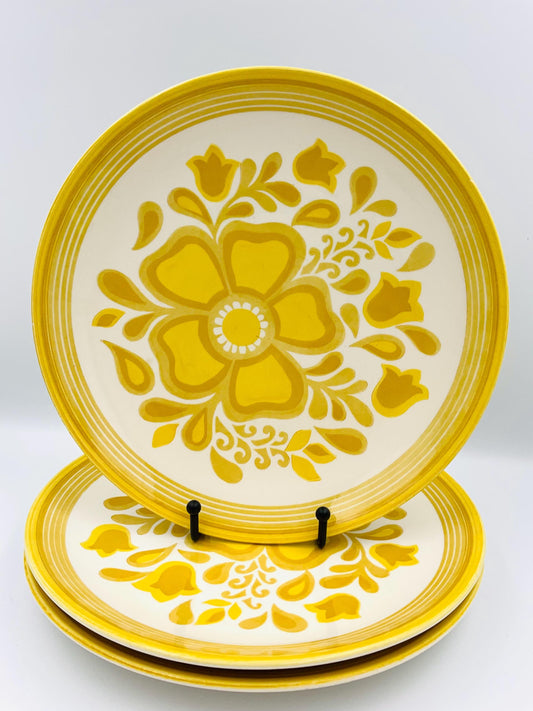 Vintage Royal China Ironstone Dinner Plate in Damsel Pattern - 3 available