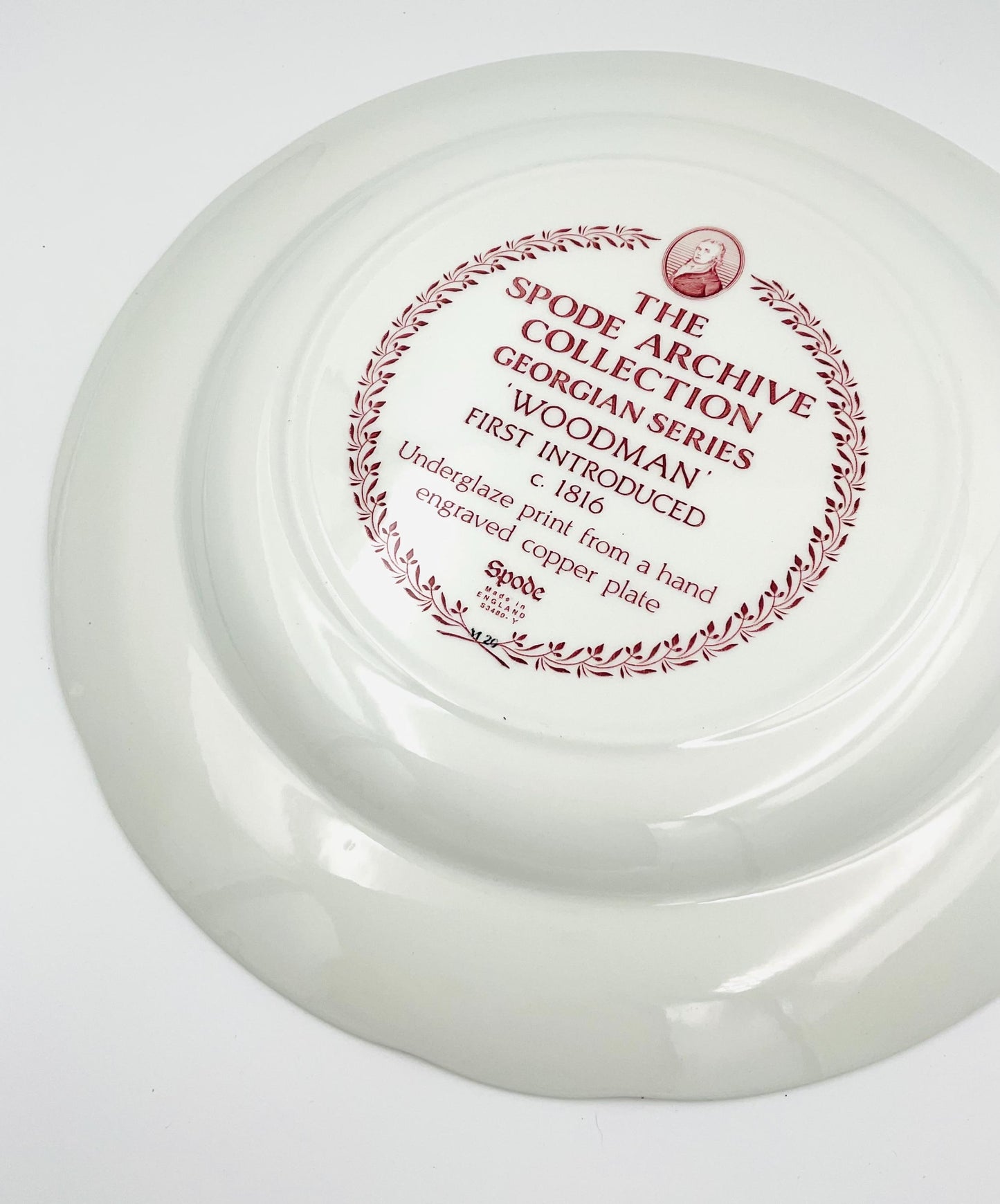 Vintage Spode Georgian Series ‘Woodman’ Archive Collection Plate