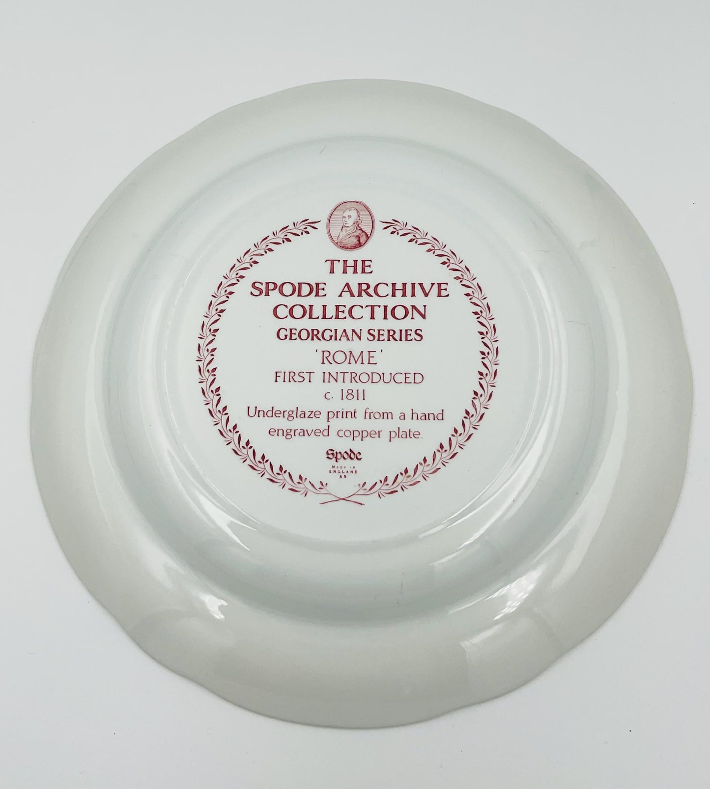 Vintage Spode Georgian Series ‘Rome’ Archive Collection Plate