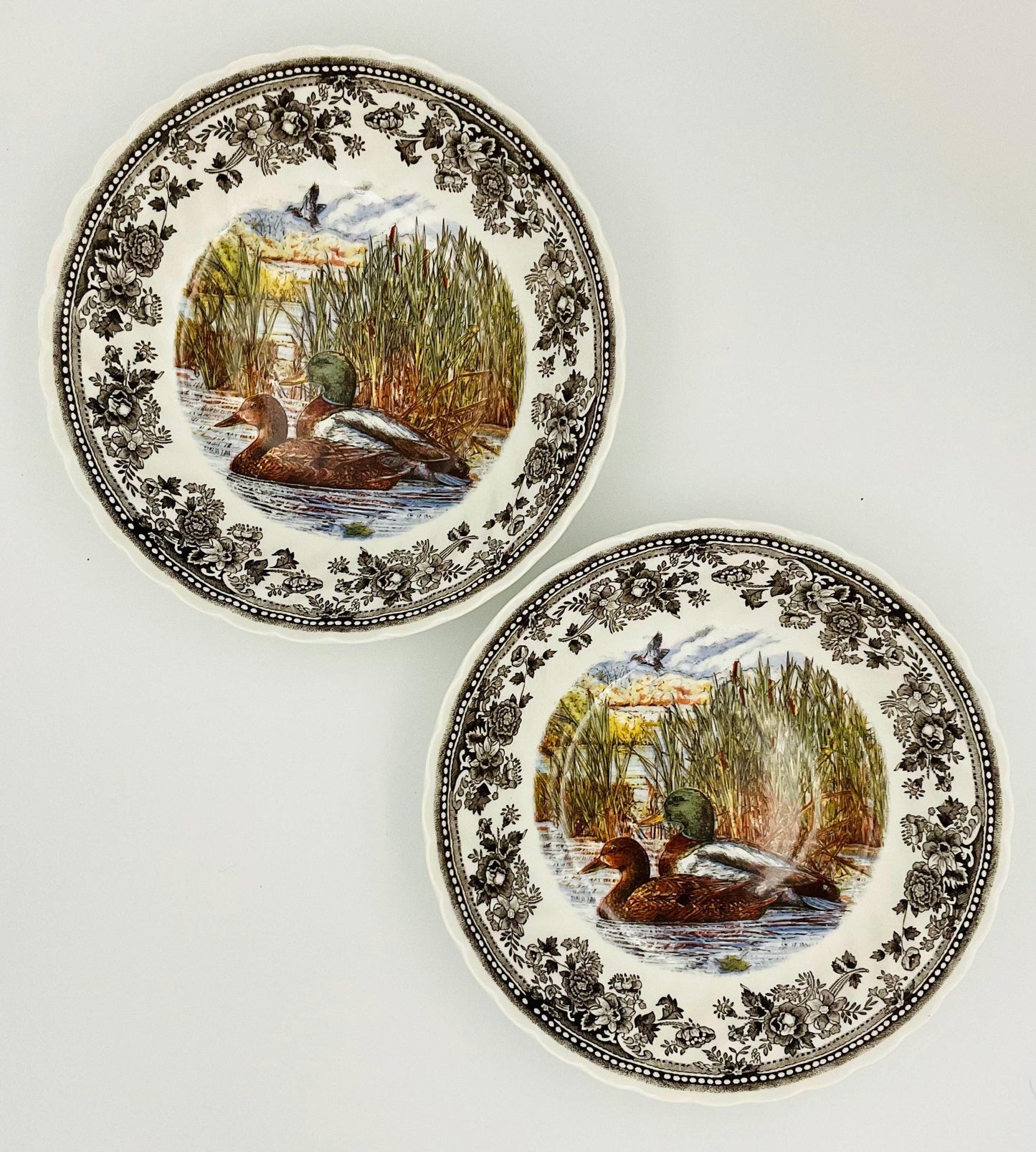 Queen’s Quintessential Game Mallard Duck Serving Bowl - Set of Two